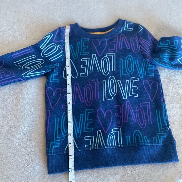 Cat & Jack “Love” Graphic Sweater - Size 3T - Picture 11 of 13